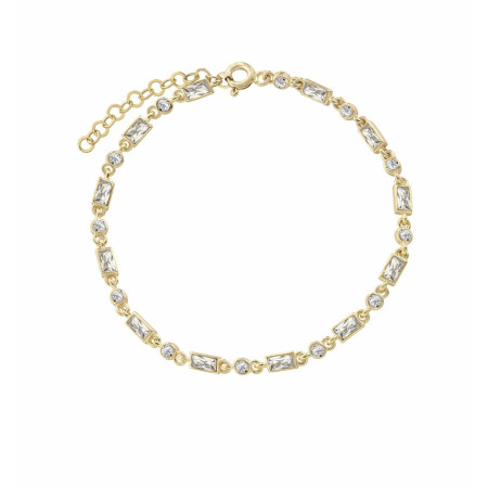 LAURA.P  Bracciale con baguette bianche