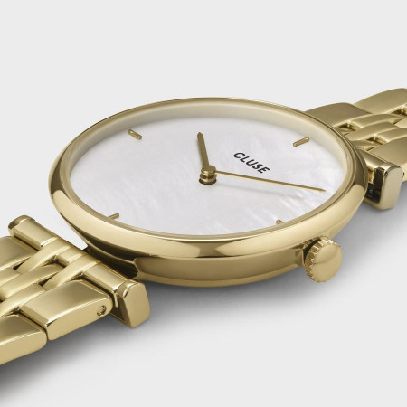 Cluse - Orologio Triomphe Steel White Pearl, Gold Colour 2