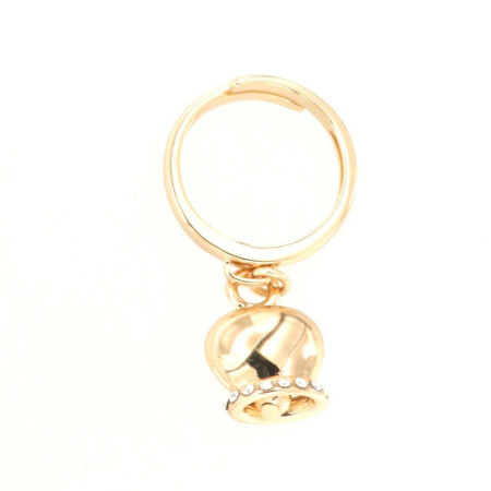 BYSIMON - Anello in Metallo con campanella portafortuna