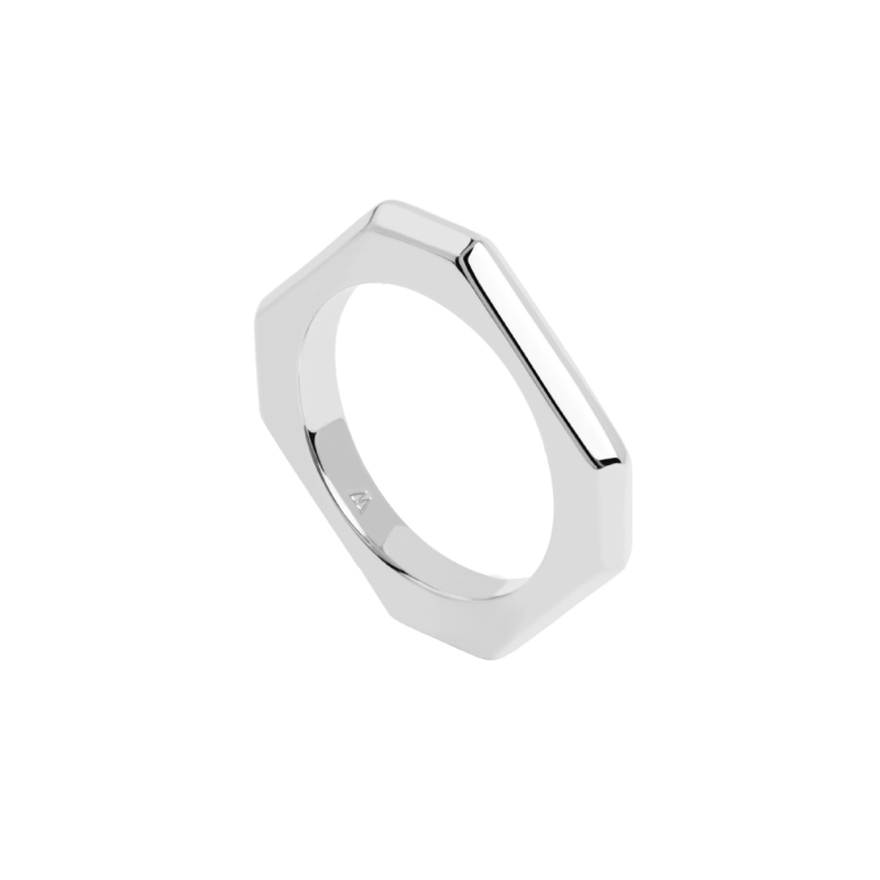 PdPaola  ANELLO SIGNATURE LINK SILVER