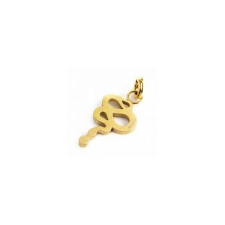 MARLU'-CIONDOLO ORO PVD CON BLACK OIL SERPENTE 2