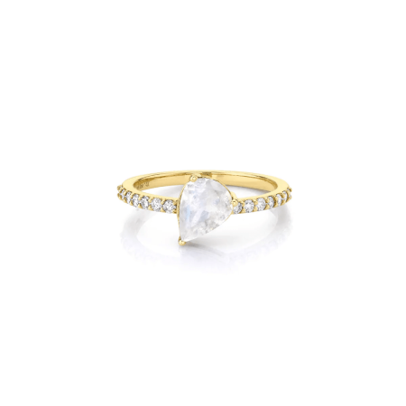 Laura P. - ANELLO CON PIETRA BIANCA TAGLIO GOCCIA 2