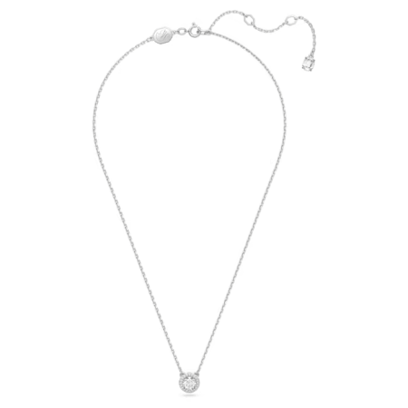 Swarovski  Collana con  Pendente Una Angelic Taglio tondo, Pavé, Bianco, Placcato rodio 2