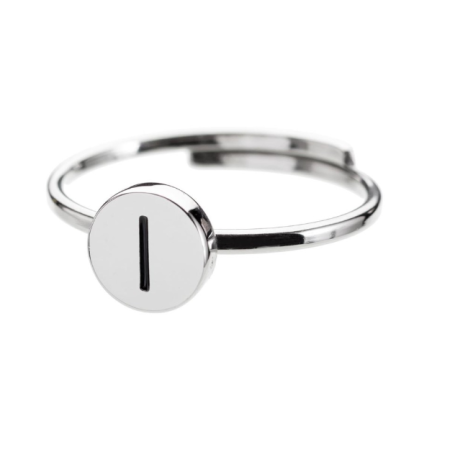 Marlù Anello con lettera I smaltata