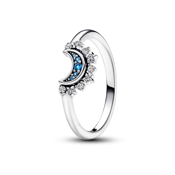 Pandora - Anello Luna Pietre Blu