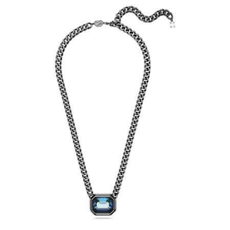Swarovski   Pendente Imber Taglio ottagonale, Blu, Placcato rutenio 2