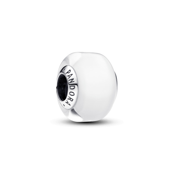 Pandora - Charm Mini Vetro di Murano Bianco