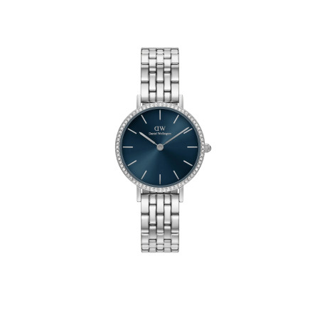 DANIEL WELLINGTON - OROLOGIO PETITE LUMINE BEZEL 5-LINK ARCTIC S