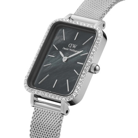 Daniel Wellington -  OROLOGIO QUADRO LUMINE BEZEL STERLING BLACK MOP 2