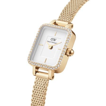Daniel Wellington - OROLOGIO QUADRO MINI LUMINE BEZEL GOLD 2
