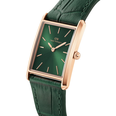 Daniel Wellington - OROLOGIO BOUND CROCODILE EMERALD SUNRAY ROSE GOLD 2