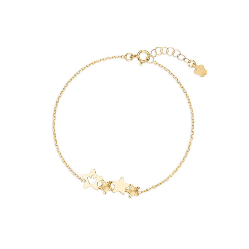 ROBERTO GIANNOTTI - BRACCIALE CON CENTRALE DI STELLE E ANGELO TRAFORATO