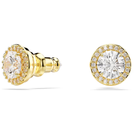 SWAROVSKI - Orecchini a lobo Una Tono Dorato Placcato color oro