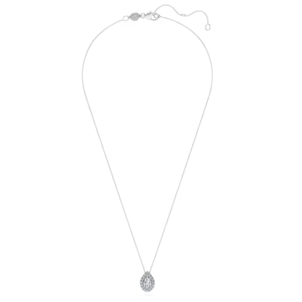 SWAROVSKI - Collana con Pendente solitario halo Eternity