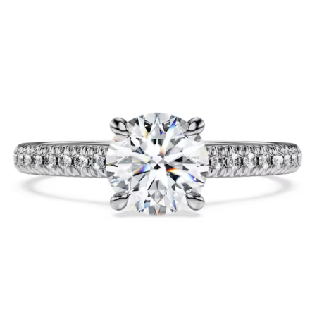 Swarovski  -  Anello solitario Eternity Diamanti creati in laboratorio 1,2 ct tw, Taglio Round, Oro bianco 18 K 2