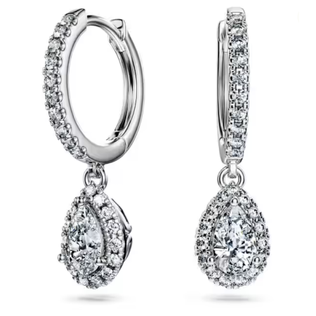SWAROVSKI  -  Orecchini pendenti Eternity Diamanti creati in laboratorio 1,25 ct tw, Taglio misto, Oro bianco 18 K