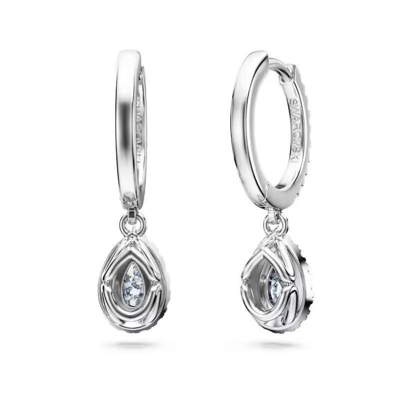 SWAROVSKI  -  Orecchini pendenti Eternity Diamanti creati in laboratorio 1,25 ct tw, Taglio misto, Oro bianco 18 K