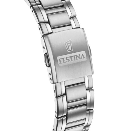 FESTINA  -   OROLOGIO  TIMELESS CHRONOGRAPH NERO CINGHIA ACCIAIO 2
