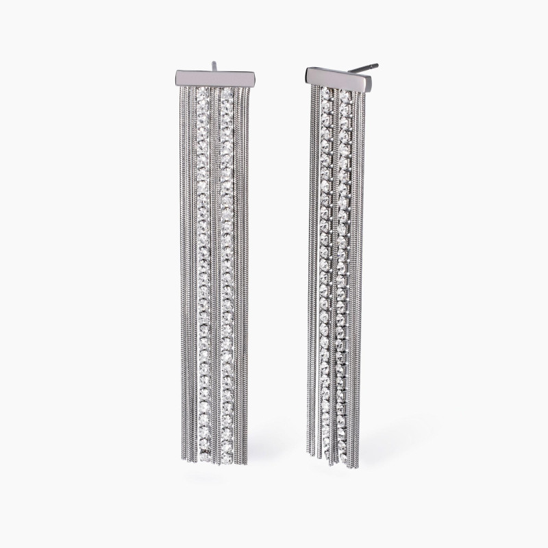 KIDULT - Orecchini con catena e tennis  STYLE 02