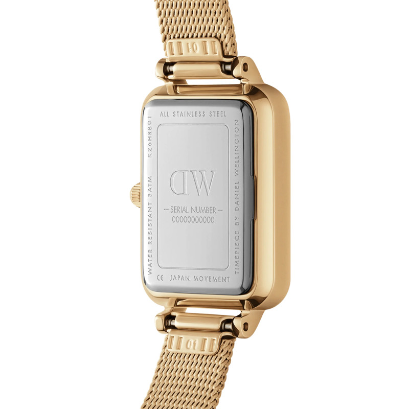 Daniel Wellington - Orologio Quadro Pressed Evergold