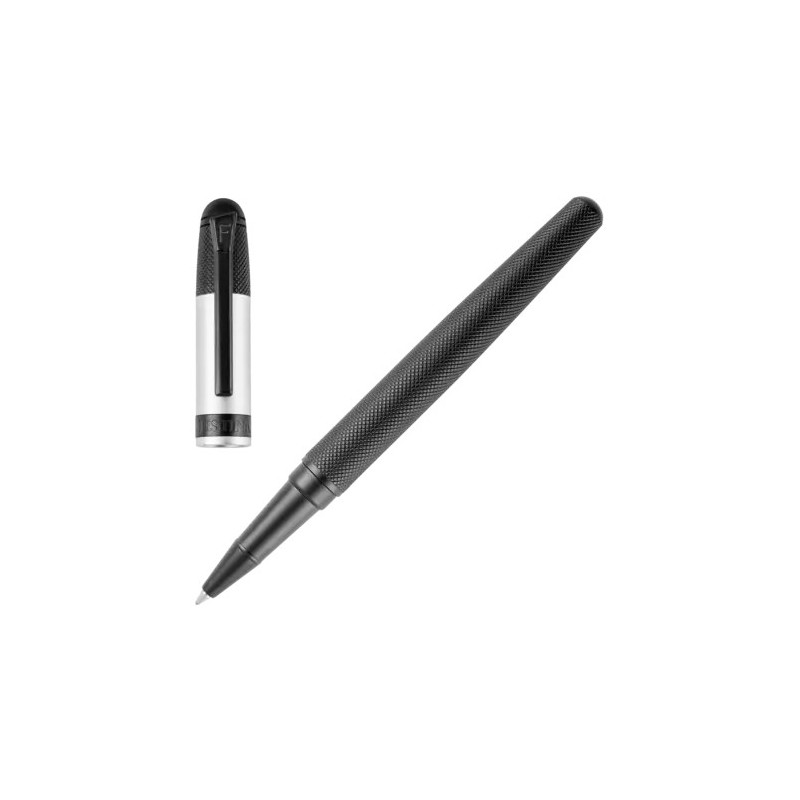 FESTINA  PENNA ROLLERBALL EDIZIONE CLASSICA NERA CON FINITURA ARGENTATA