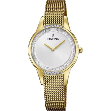 FESTINA    OROLOGIO  MADEMOISELLE ARGENTO CON CINTURINO IN ACCIAIO, DONNA