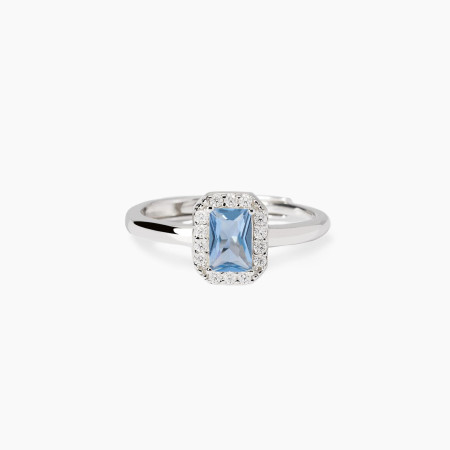 Mabina -  Anello Donna in argento  con acquamarina sintetica 2