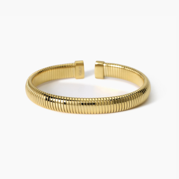 KIDULT   Bracciale tubogas in acciaio dorato  STYLE 13