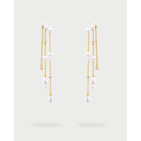 RUE DES MILLE -  Orecchini Donna Pearl Rain