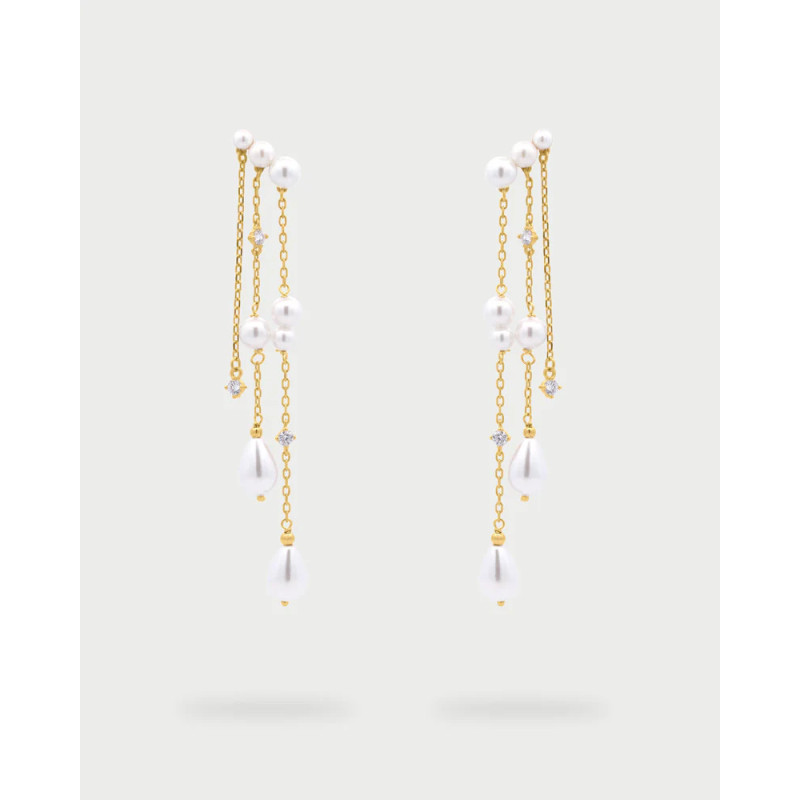 RUE DES MILLE -  Orecchini Donna Pearl Rain