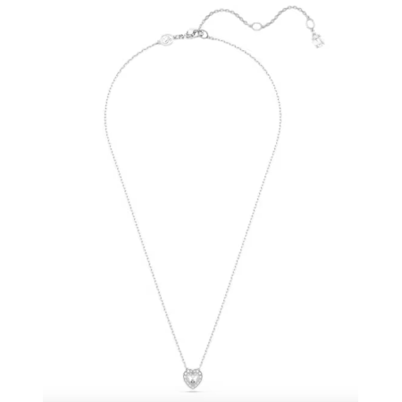 SWAROVSKI - Collana con Pendente Ariana Grande Taglio misto, Cuore, Bianco, Placcato rodio 2