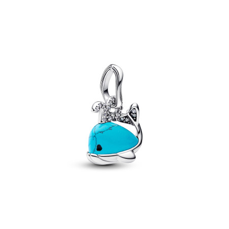 Pandora  Charm Pendente Balena Turchese