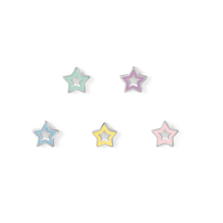 NOMINATION - ORECCHINI  SET DI 5 FAIRYICONS CON STELLE