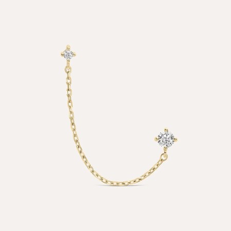 Stroili - Orecchino mono Punto Luce Golden Dreams Placcato Oro Giallo Cubic Zirconia 2