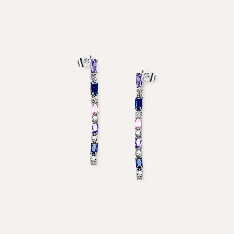 Stroili   -  Orecchini Pendenti Tennis Romantic Shine Ottone Cristallo