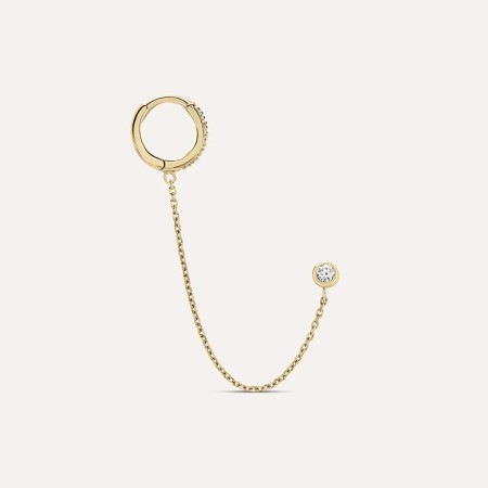 Stroili   - Orecchino Mono Punto Luce Golden Dreams Placcato Oro Giallo Cubic Zirconia