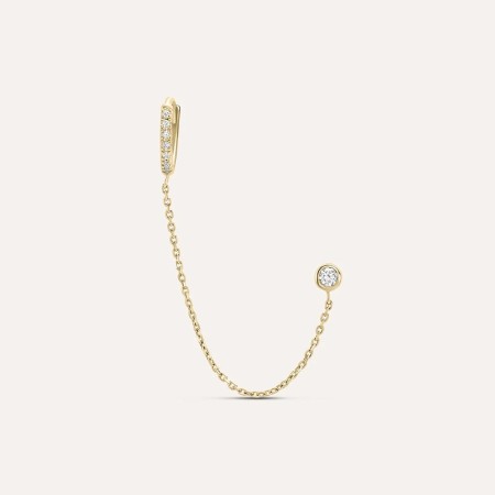 Stroili   - Orecchino Mono Punto Luce Golden Dreams Placcato Oro Giallo Cubic Zirconia 2