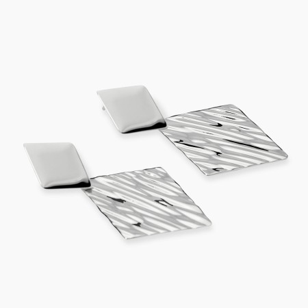 KIDULT -  Orecchini con pendenti martellati 2