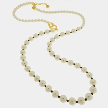 BySimon -  Collana in Metallo perle