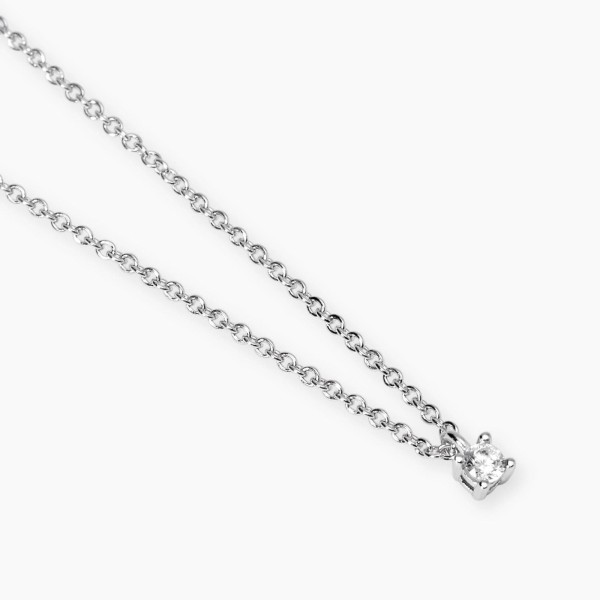 MABINA  - Collana Girocollo con diamante lab-grown