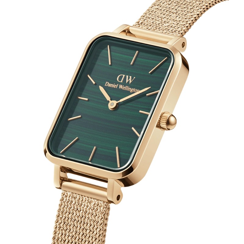 Daniel Wellington  - Orologio Quadro Pressed Evergold Green