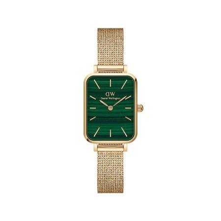 Daniel Wellington  - Orologio Quadro Pressed Evergold Green