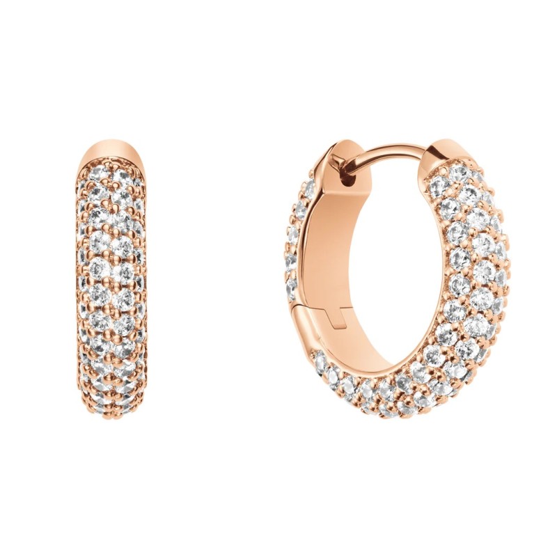 Daniel Wellington - Orecchini Pavé Crystal  Rose Gold