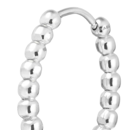 Marlù   -   Orecchino a cerchio 1,9 cm trama con sfere 2