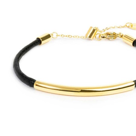 Marlù   Bracciale triplo filo con cordino cerato con tubolare centrale 2
