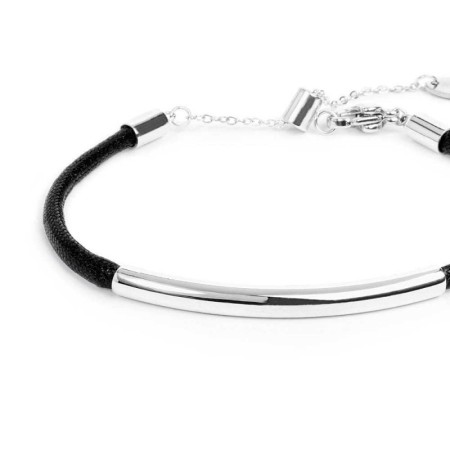 Marlù   Bracciale triplo filo con cordino cerato con tubolare centrale 2