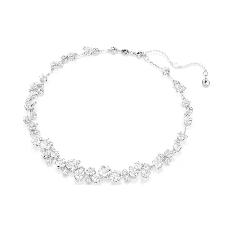 SWAROVSKI - Collana Bracciale e Orecchini , Set Constella Taglio misto, Bianco, Placcato rodio
