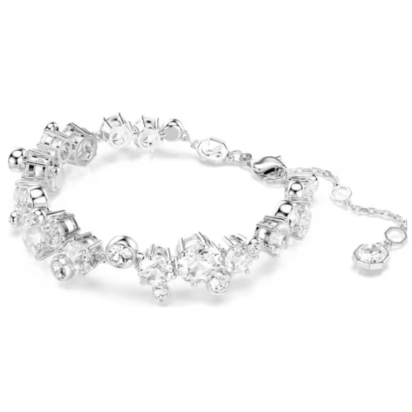 SWAROVSKI - Collana Bracciale e Orecchini , Set Constella Taglio misto, Bianco, Placcato rodio