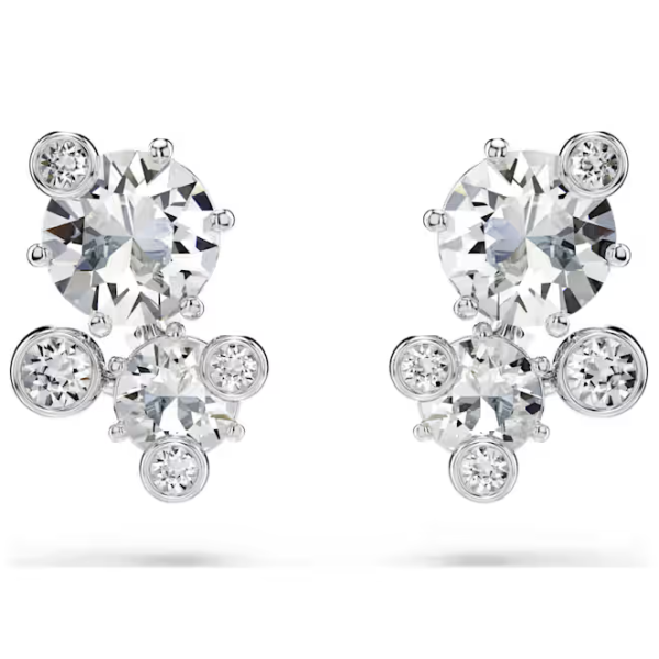 SWAROVSKI - Collana Bracciale e Orecchini , Set Constella Taglio misto, Bianco, Placcato rodio