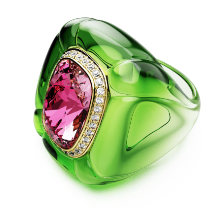 SWAROVSKI - Anello cocktail Dulcis Taglio Cushion, Pavé, Multicolore 2